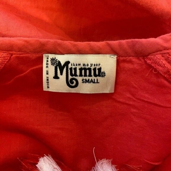 Show Me Your MuMu Claudine Peasant Tunic Dress Small - Picture 7 of 8